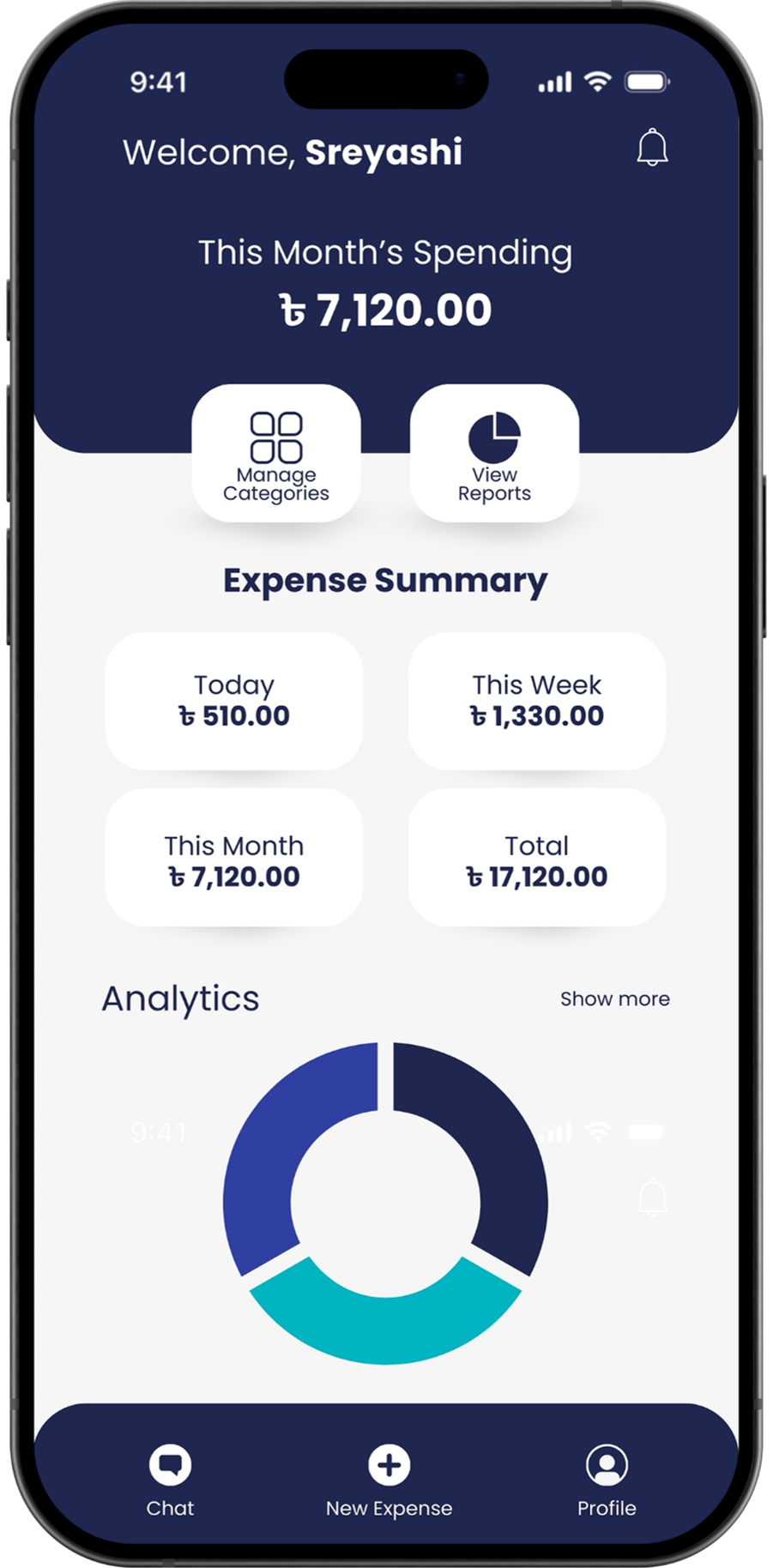 Financial App Interface